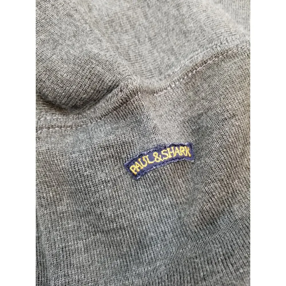 Paul & Shark Yachting Gray Wool Blend Crew Neck Sweater Preppy Men's Size Medium